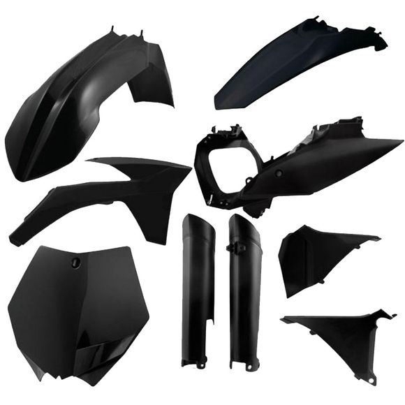 Acerbis Full plastic kit black colorRef : AE0874 / 0015702.090