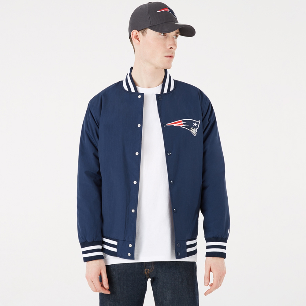 New England Patriots Wordmark New Era NFL Bomber Jacket