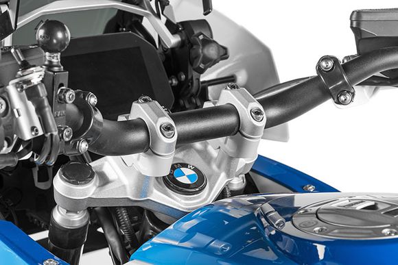 Touratech 35 mm handlebar riser - offset - SilverRef: Trt01404A / 01-045-5258-0