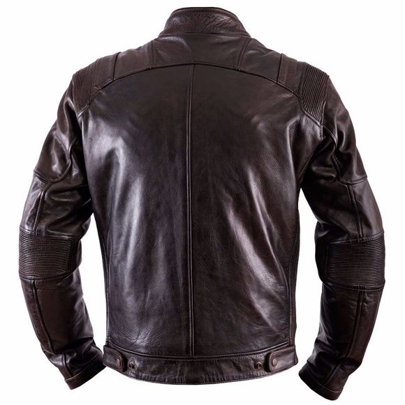 Blouson Moto Helstons TRUST - cuir DIRTY - MarronRef : HS0475