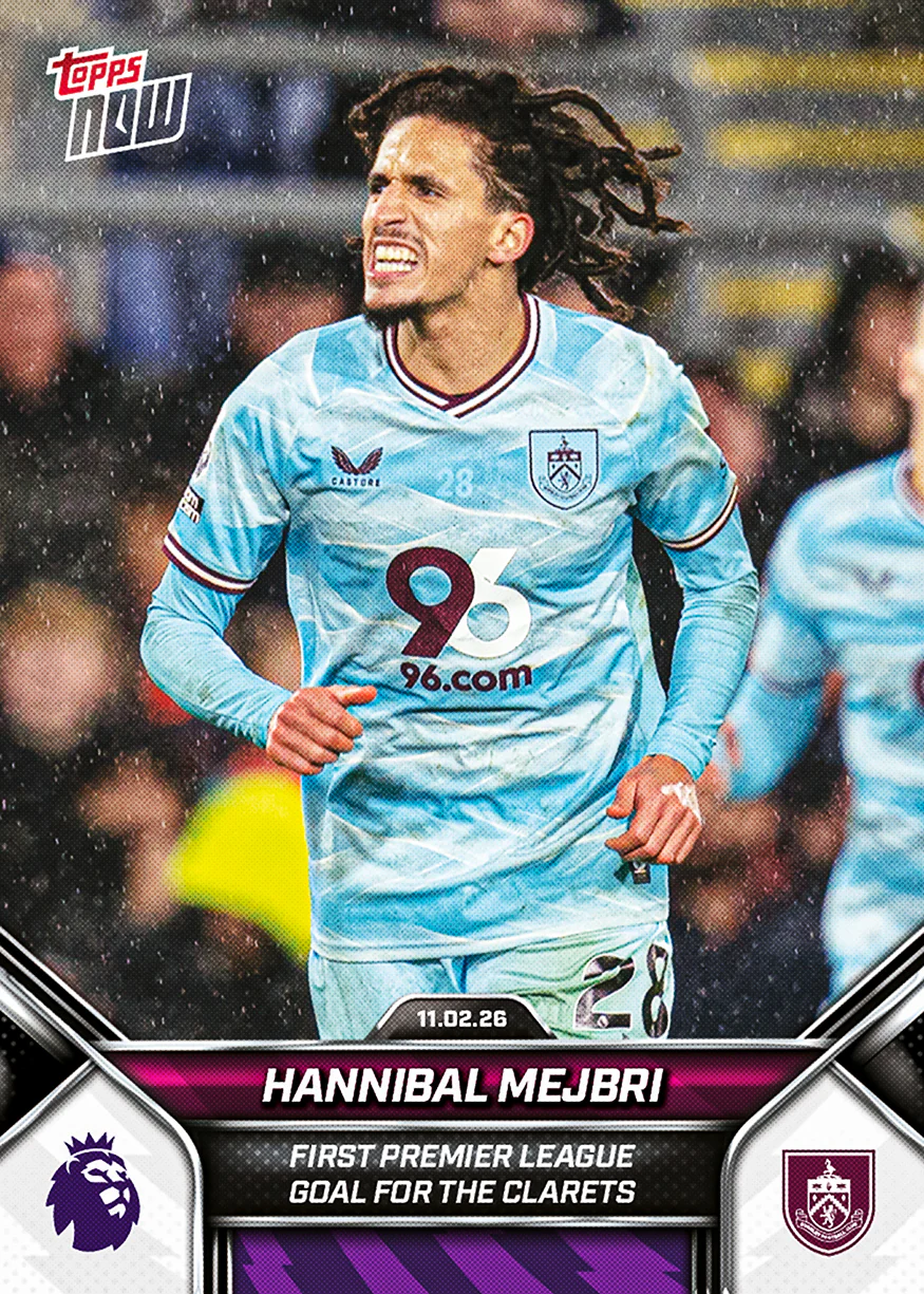 Hannibal Mejbri - 2025-26 Premier League Topps NOW® - Card 139 - PR: 119