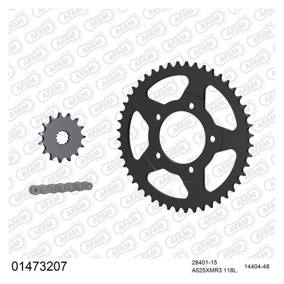 AFAM 525 Chain Kit Steel TypeRef: 01473207 / KIT104111
