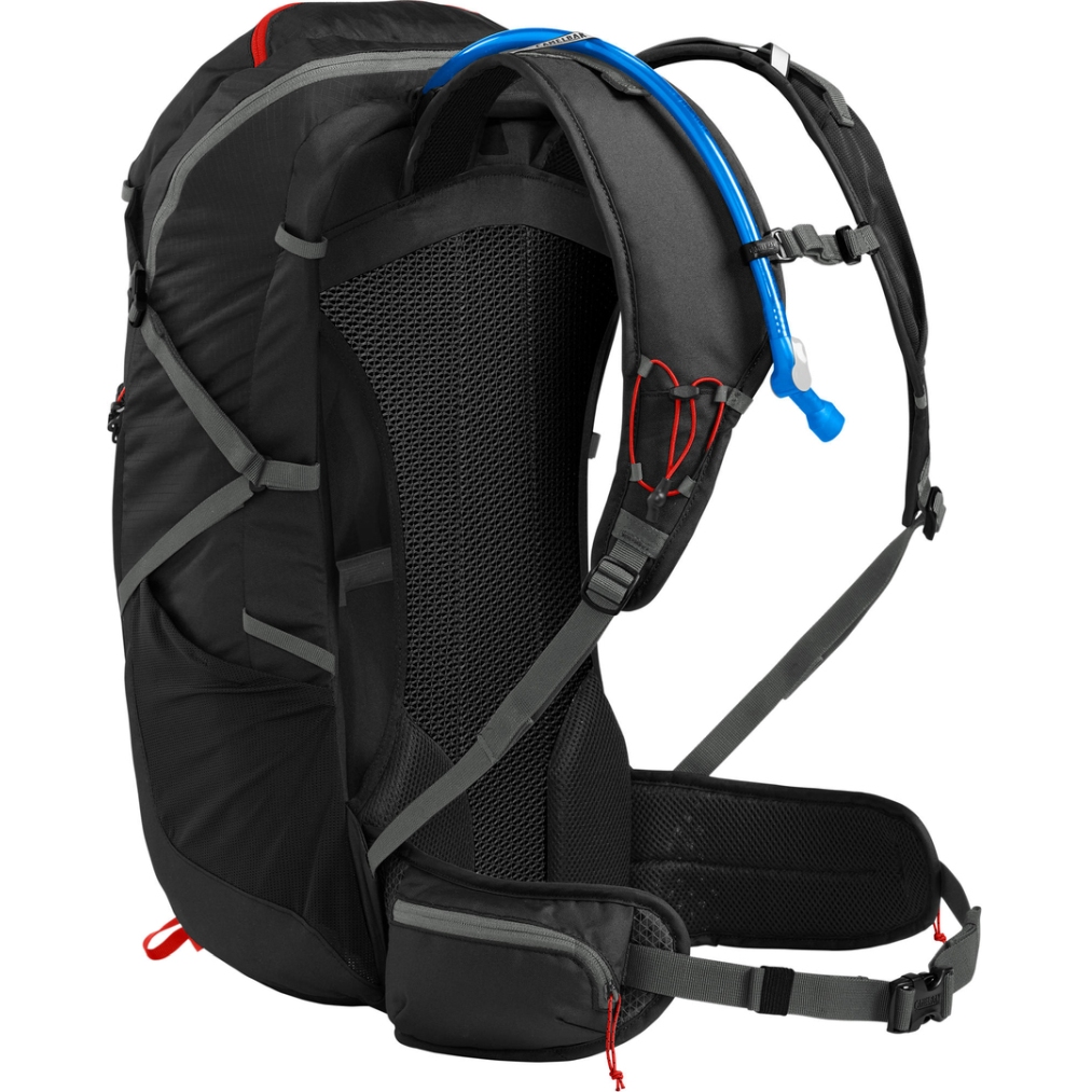 CamelBak Fourteener 32 Hydration Hiking Pack + 3L Reservoir - black/red poppy