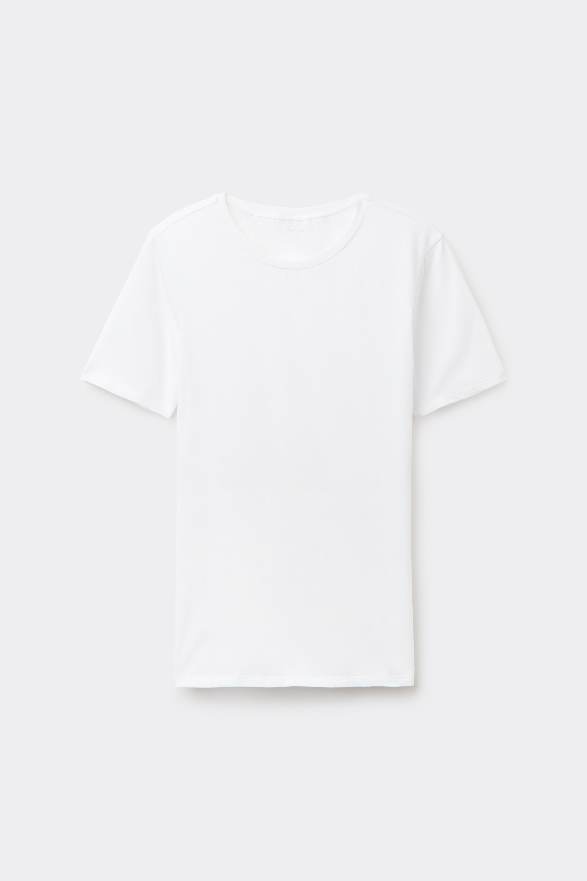 Rounded Neck Organic Stretch Cotton T-Shirt
