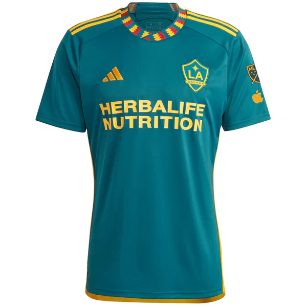 YOSHIDA (吉田 麻也) LA Galaxy Away Jersey w/ MLS + Apple TV Patches 23/24 (Green/Yellow)