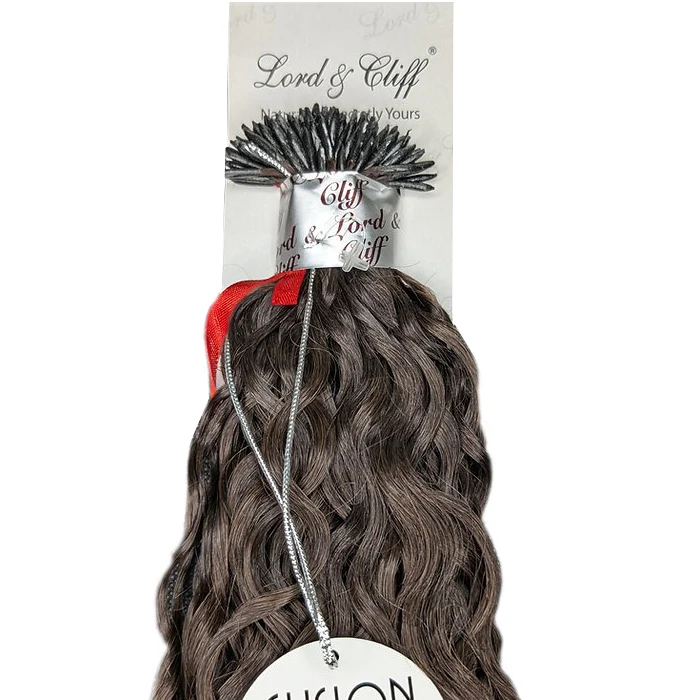 Lord & Cliff Fusion Glue Tip Extension Weave 100% Remy Human Hair - SPANISH WAVE 16