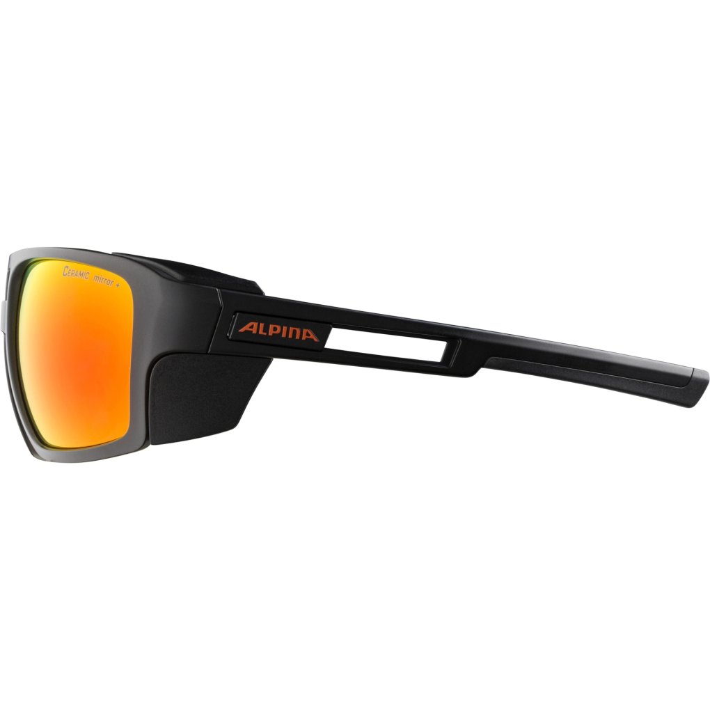 Alpina Skywalsh CM+ Glasses - black matt / red mirror