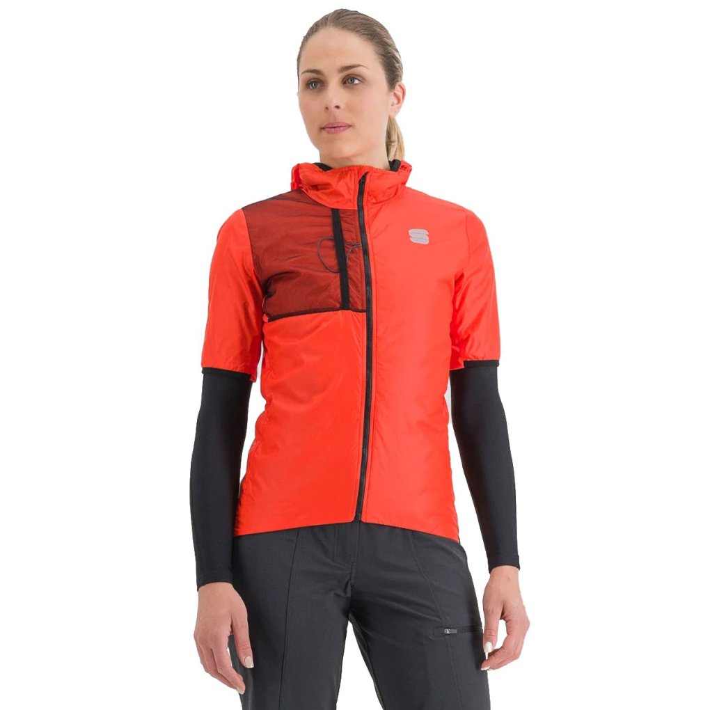 Sportful Supergiara Puffy Short Sleeve Jacket Women - 117 Pompelmo