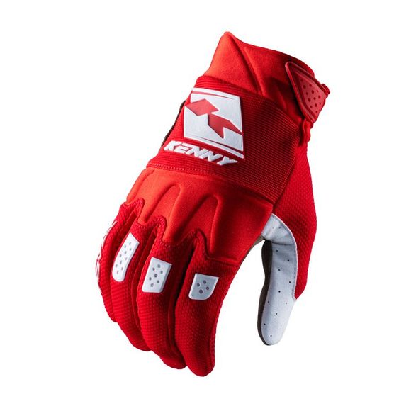 Kenny TRACK 2023 cross Gloves - Red / WhiteRef: KE1754