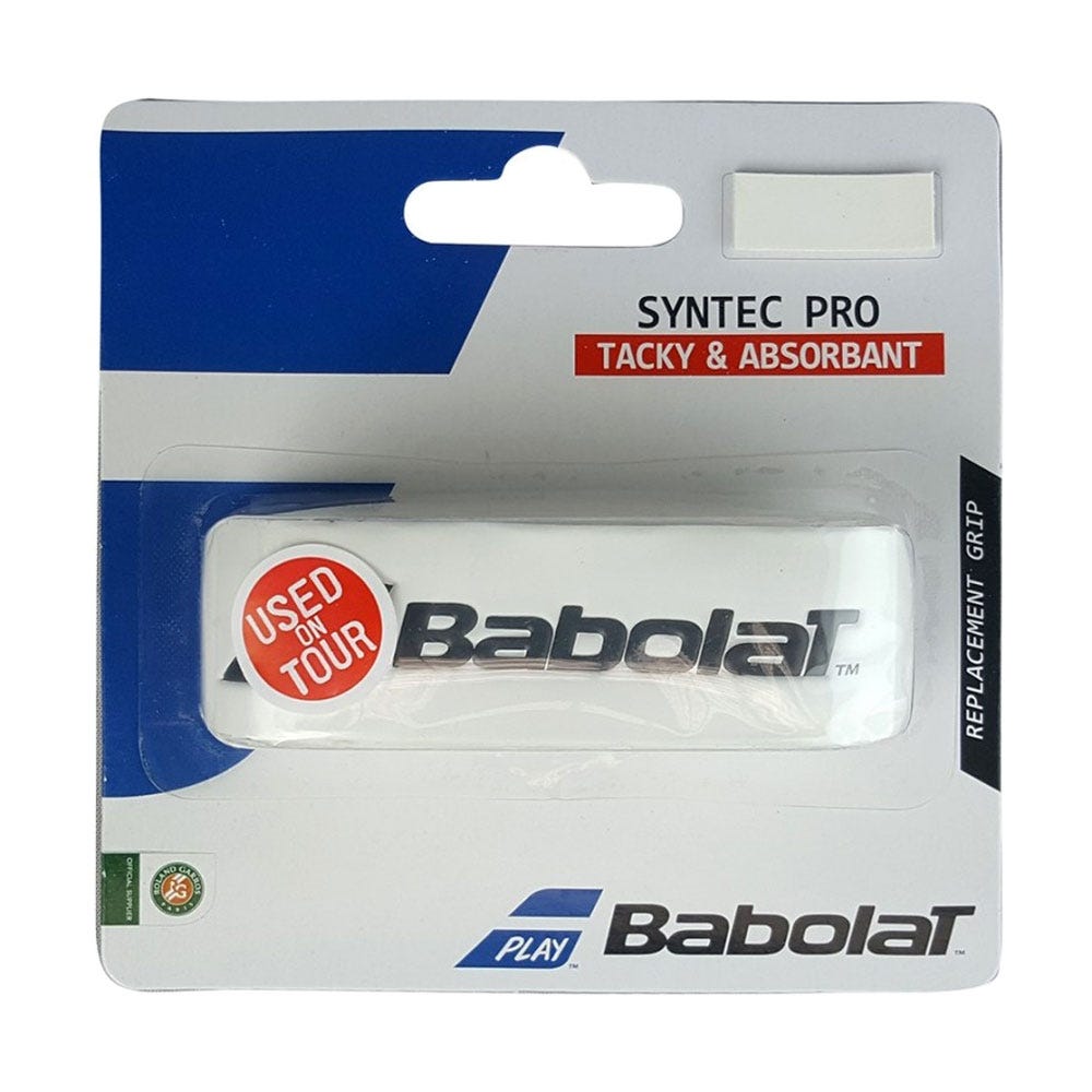WHITE BABOLAT SYNTEC PRO GRIP