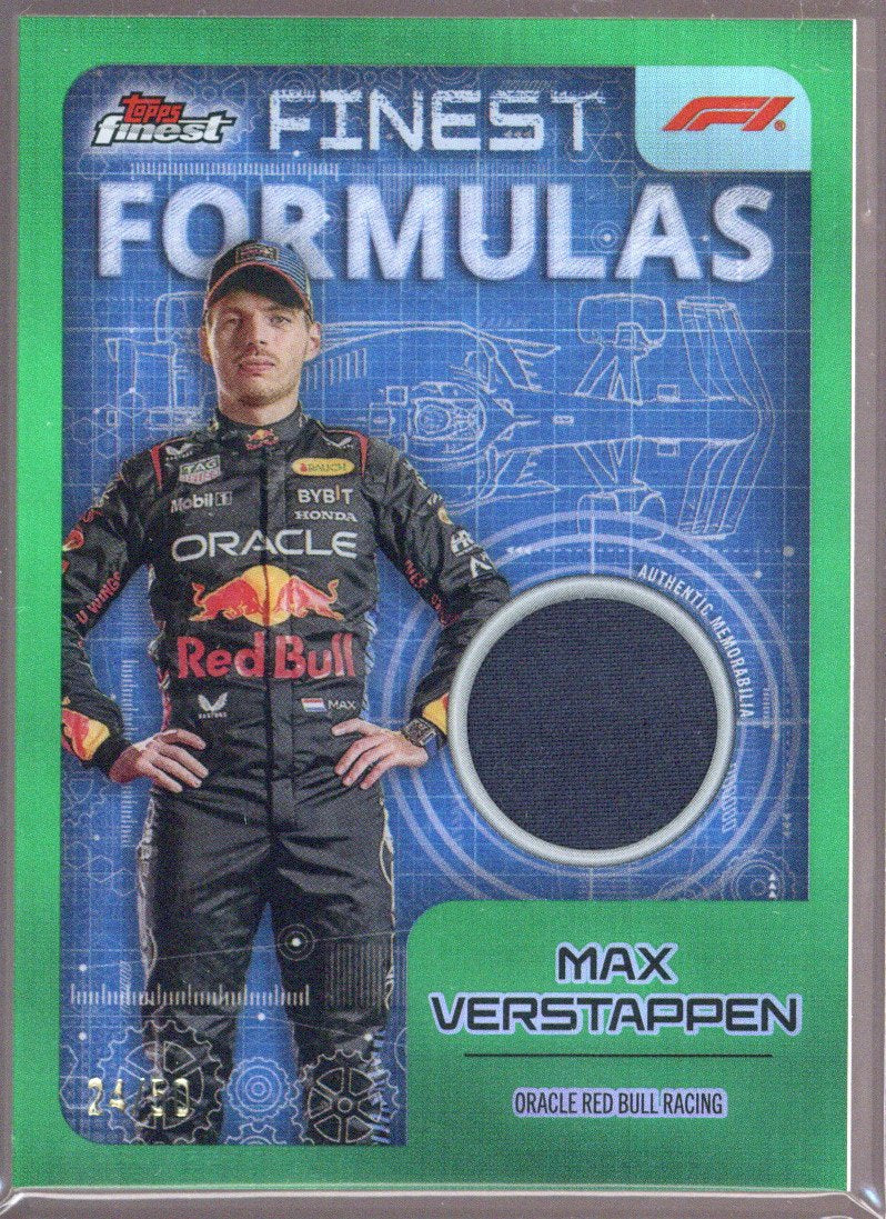 2024 Topps Finest F1 Max Verstappen Finest Formulas PATCH 24/50