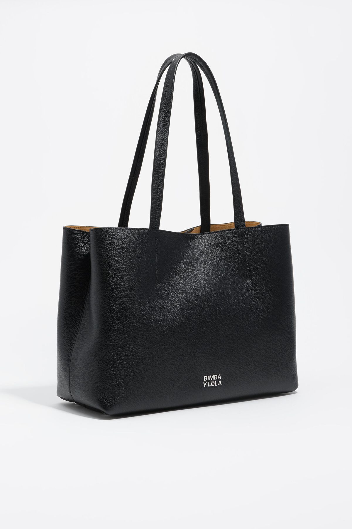 Black leather Chihuahua shopper bag