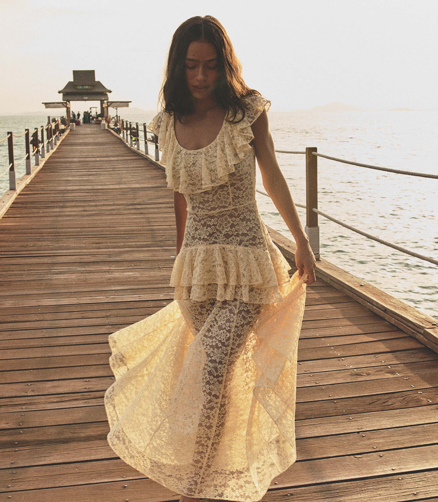Costine Maxi Dress - Vanilla
