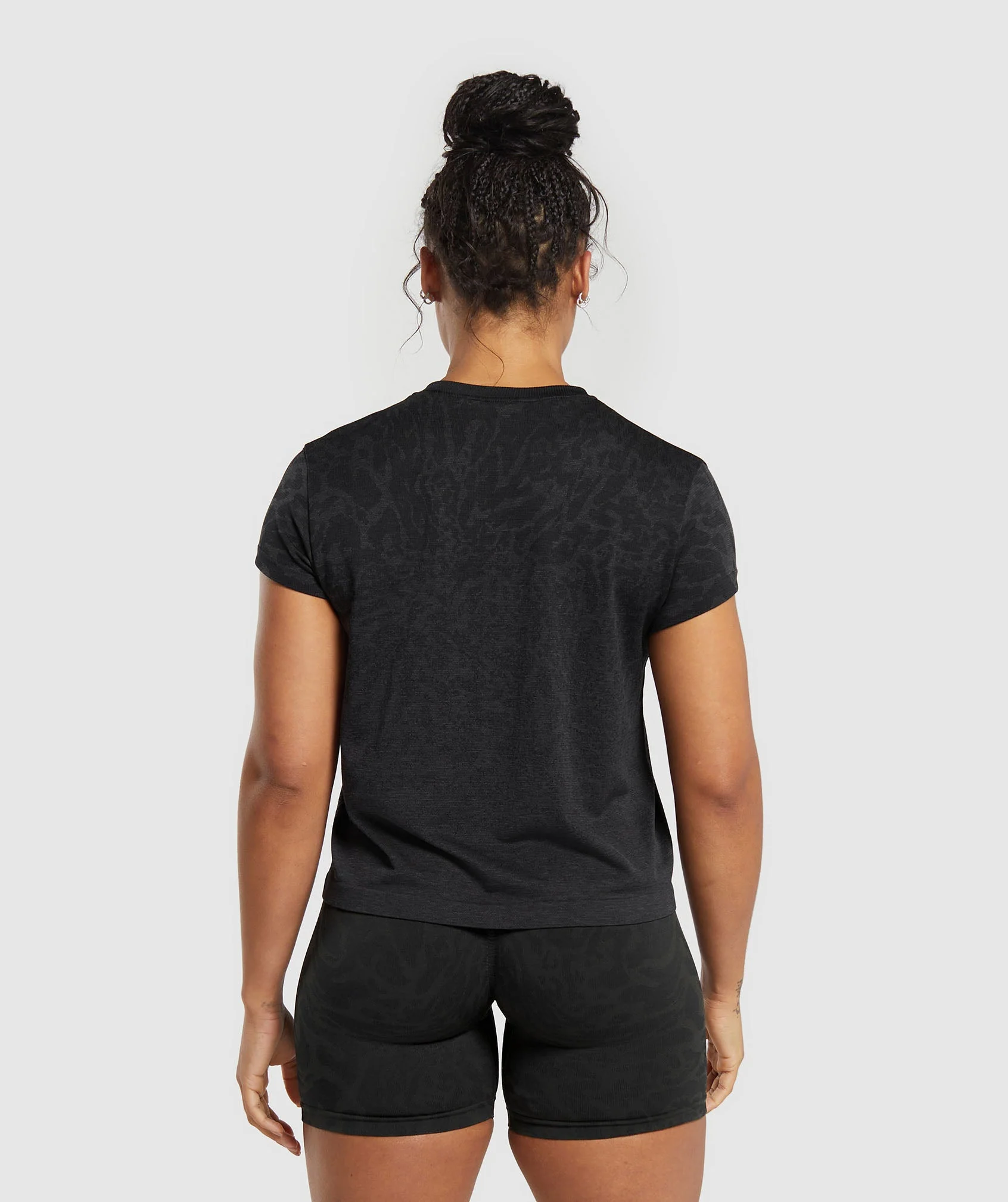 Adapt Safari Seamless  Faded T-Shirt Black/Asphalt Grey