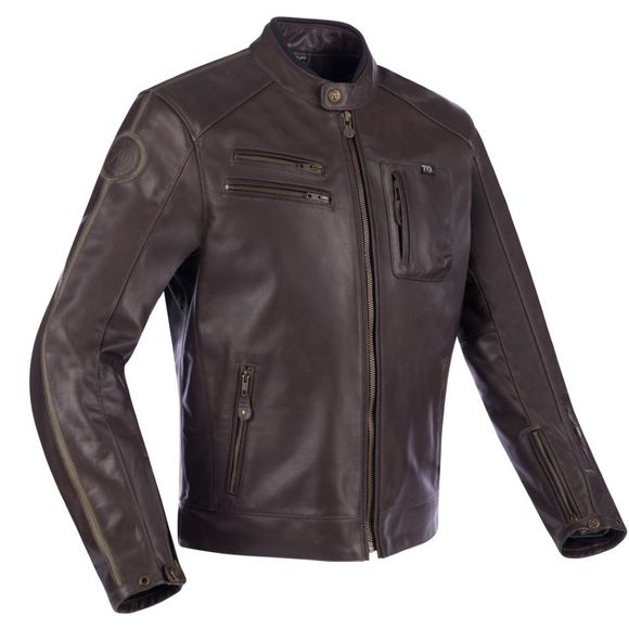 Blouson Moto Segura DEVON - Blanc / MarronRef : SG1387-C8486