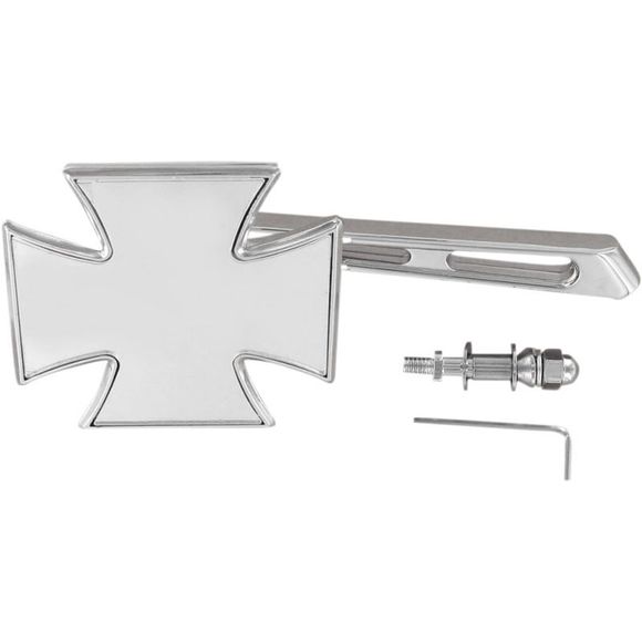 Rétroviseur Drag Specialties Croix de malte reversible (l'unité) Universel - GrisRef : DRG0198