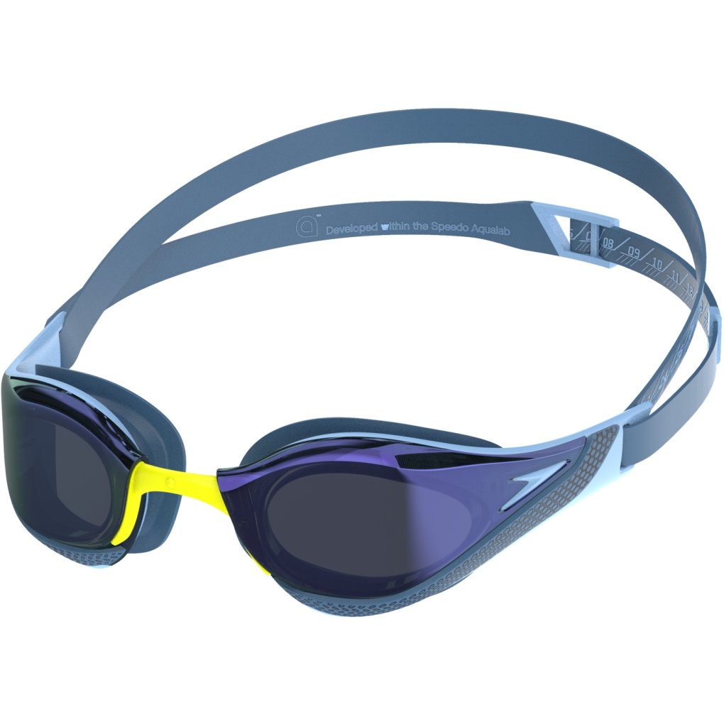 Speedo Fastskin Pure Focus Mirror Swimming Goggles - sugar blue/smoke/iris