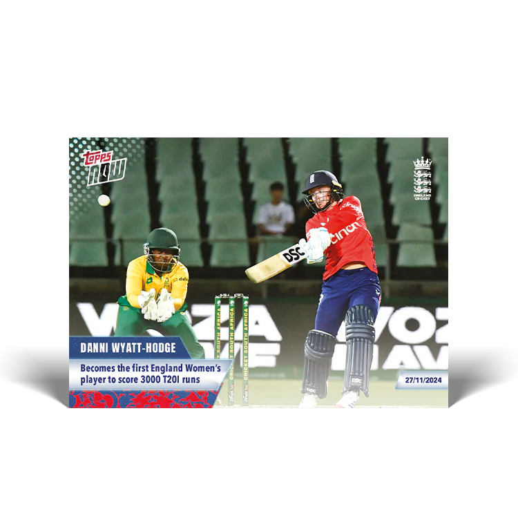Danni Wyatt-Hodge - Becomes the first England Women’s player to score 3000 T20I runs  - 23/24 ECB Topps NOW® Card 45