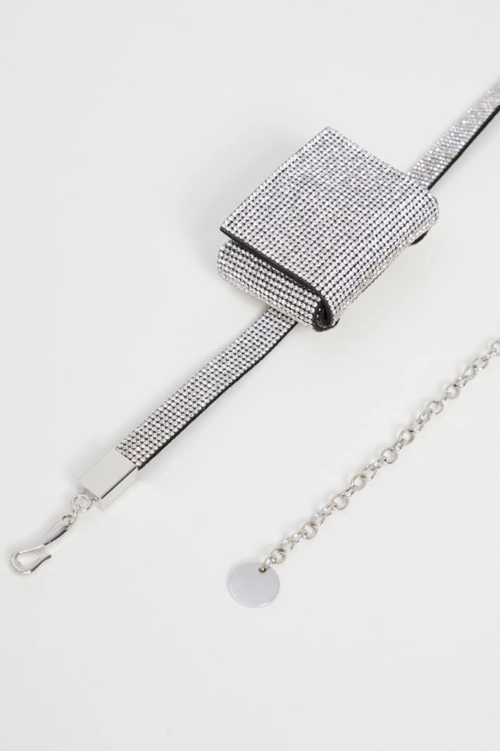 Belt with coin purse - SILVER