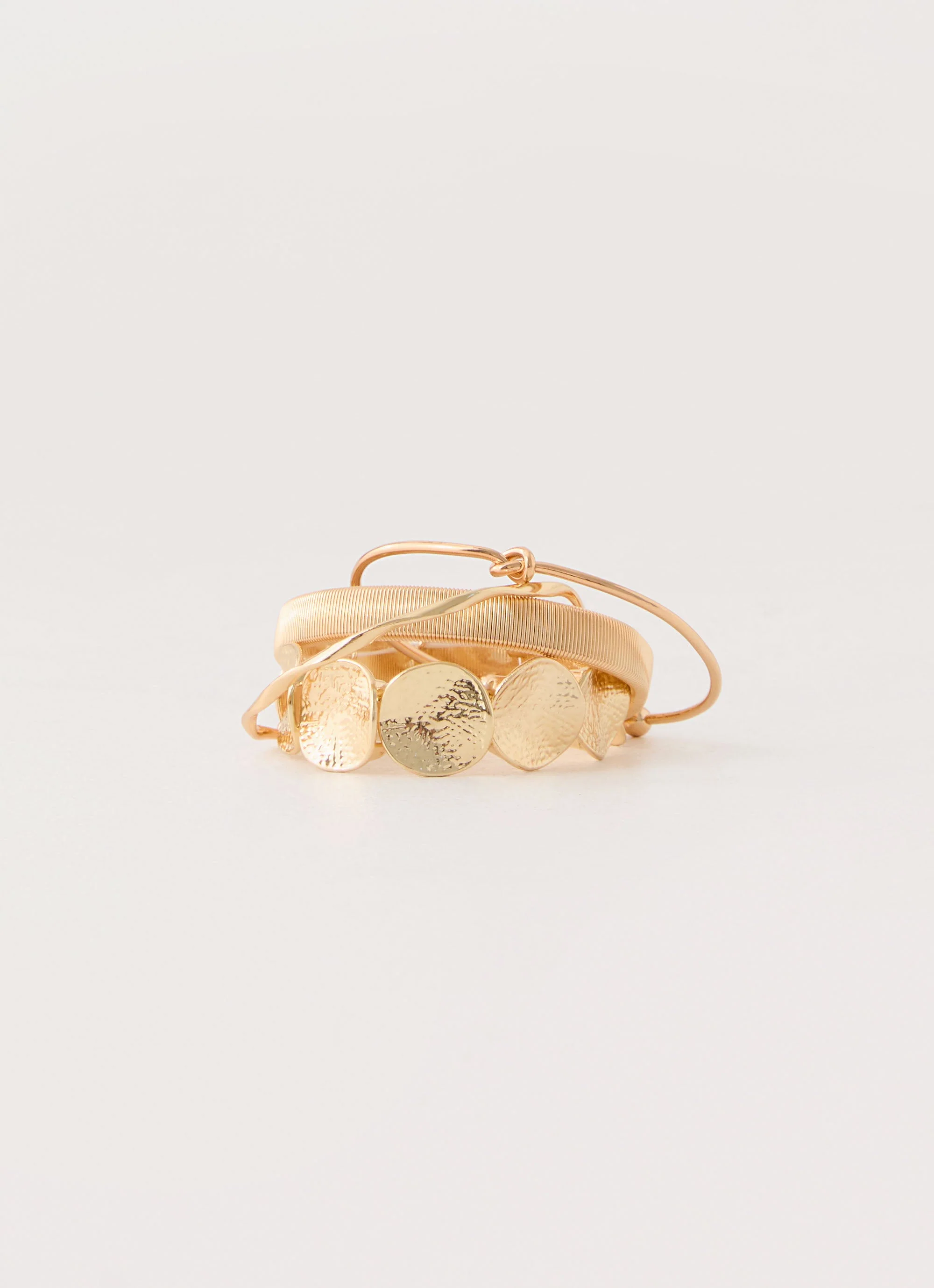 Blossom Stack Bracelets - Gold