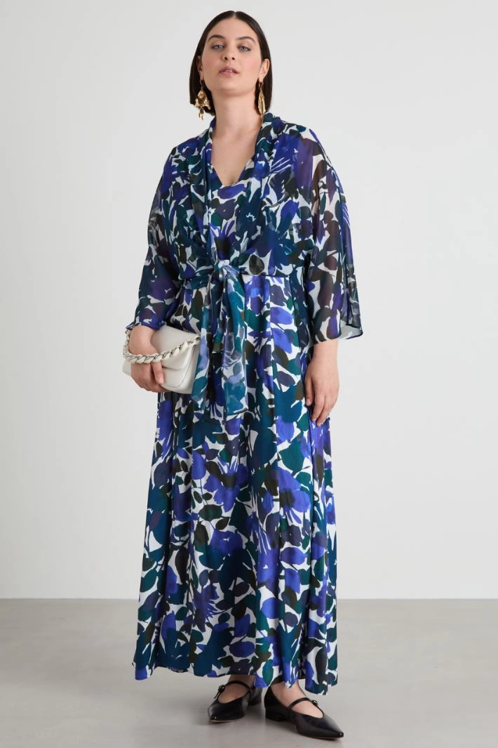 Georgette shrug - BLUE