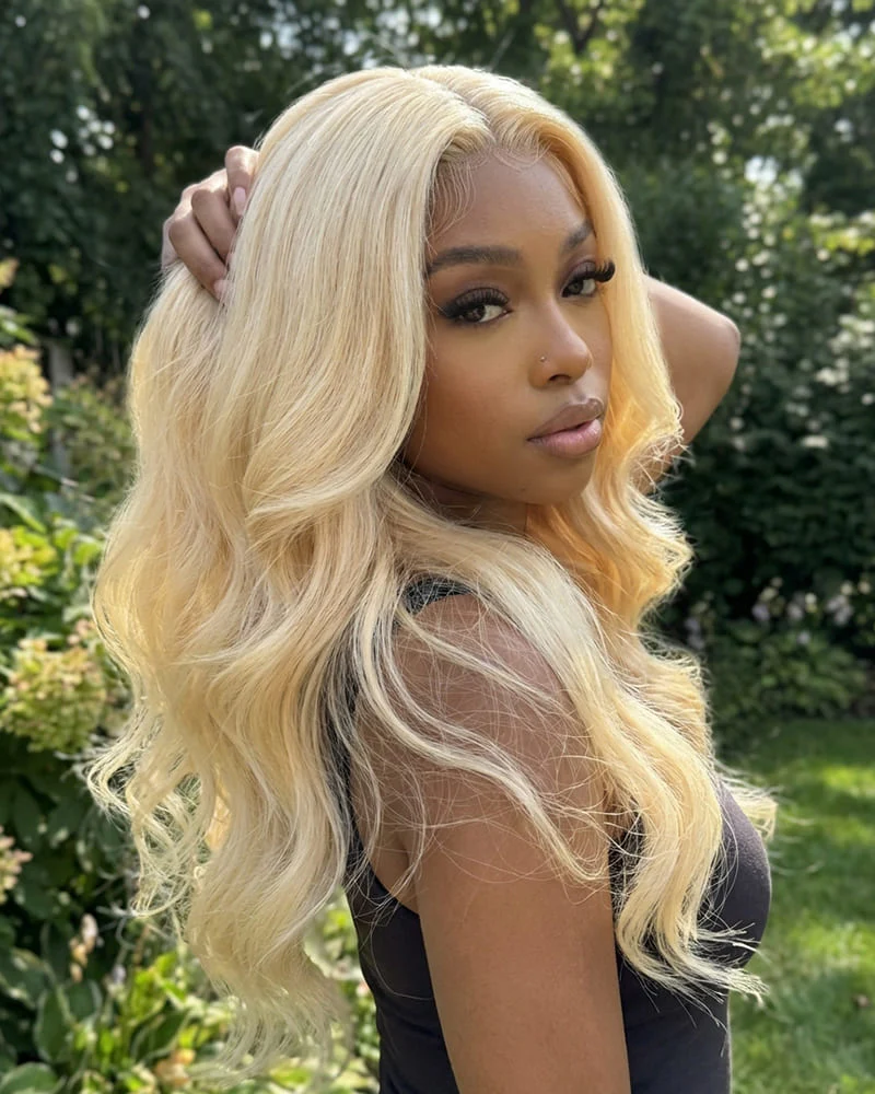 Ophirawig 13x6 Three-Go? 613 Blonde Glueless Wig Loose Body Wave With Drawstring 100% Human Hair Wig
