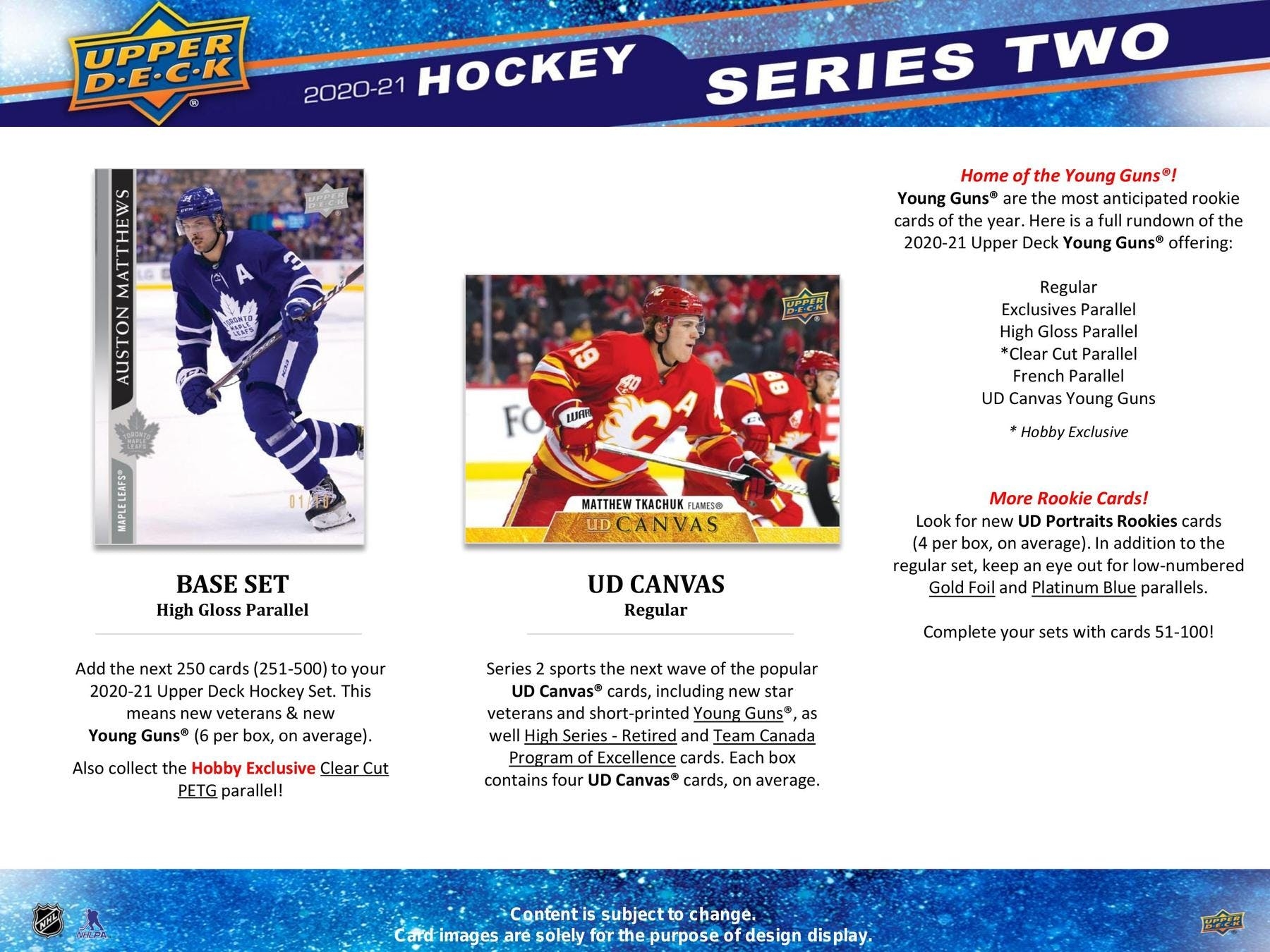 2020/21 Upper Deck Series 2 Hockey Hobby Box NHL
