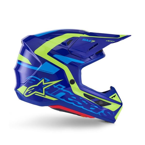 Casque cross Alpinestars S-M7 DEED 2025 - Noir / JauneRef : AP4056