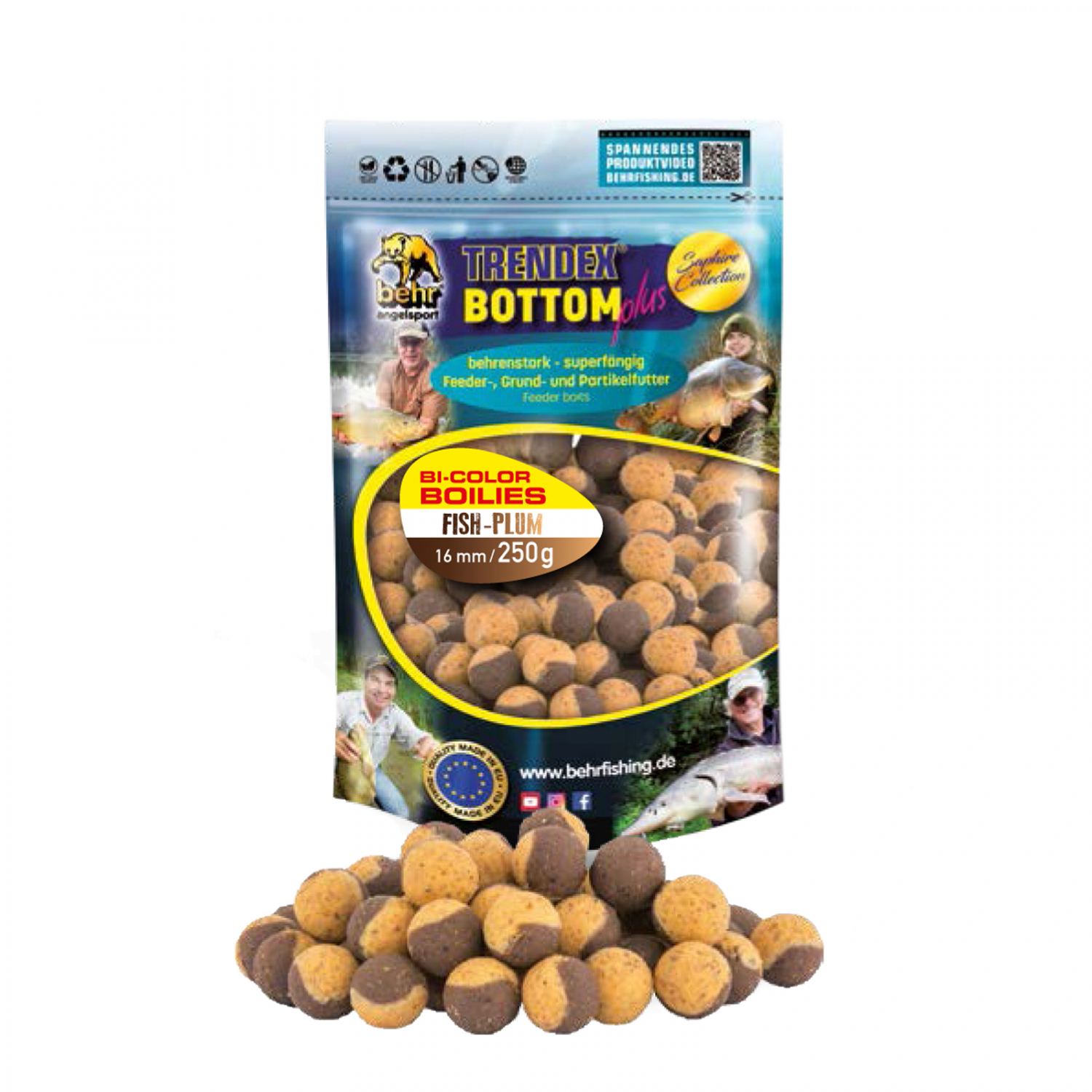 Behr Bi-Colour Boilies (Fish-Plum)