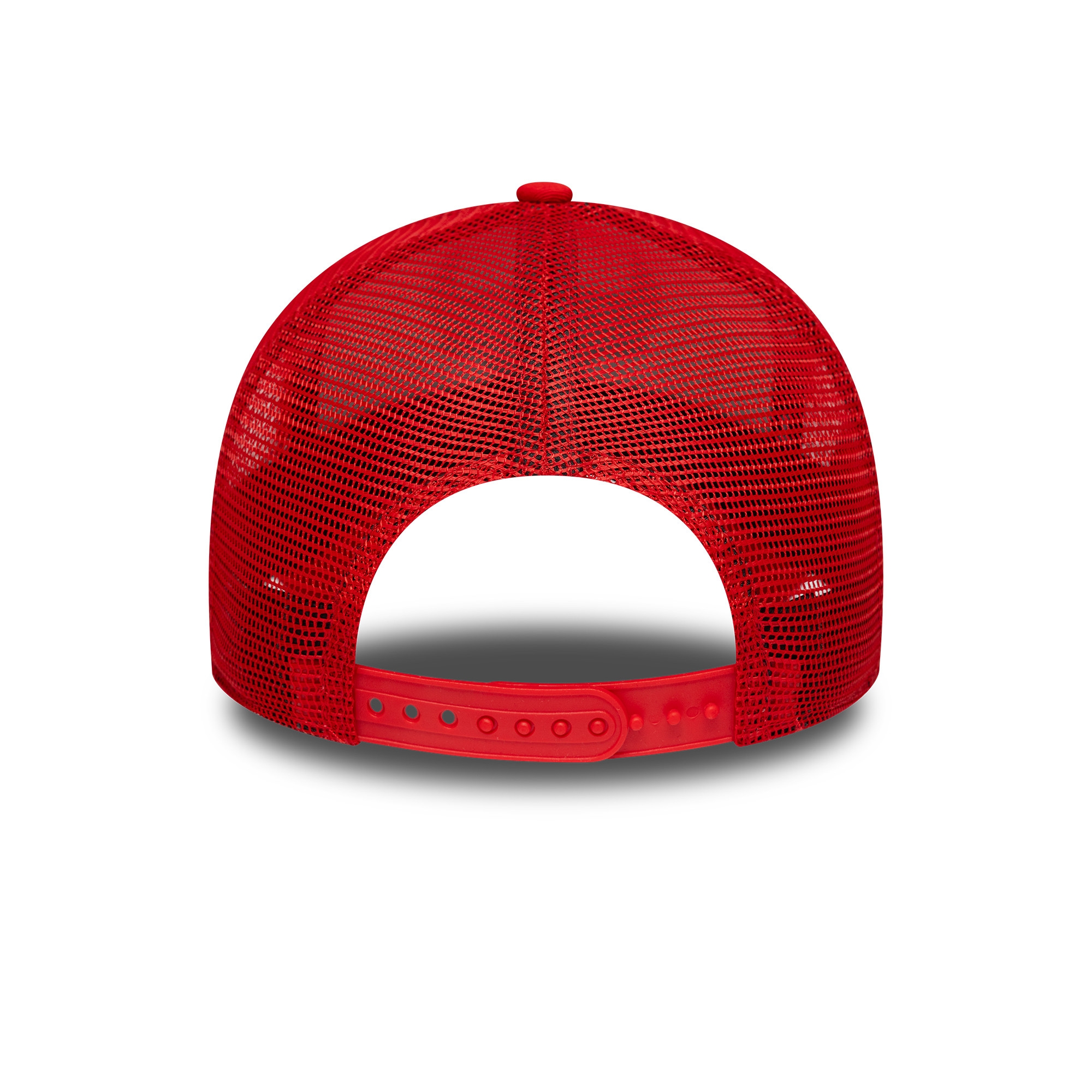 Chicago Bulls 6-Time Champion Side Patch Trucker Adjustable NBA Cap Red
