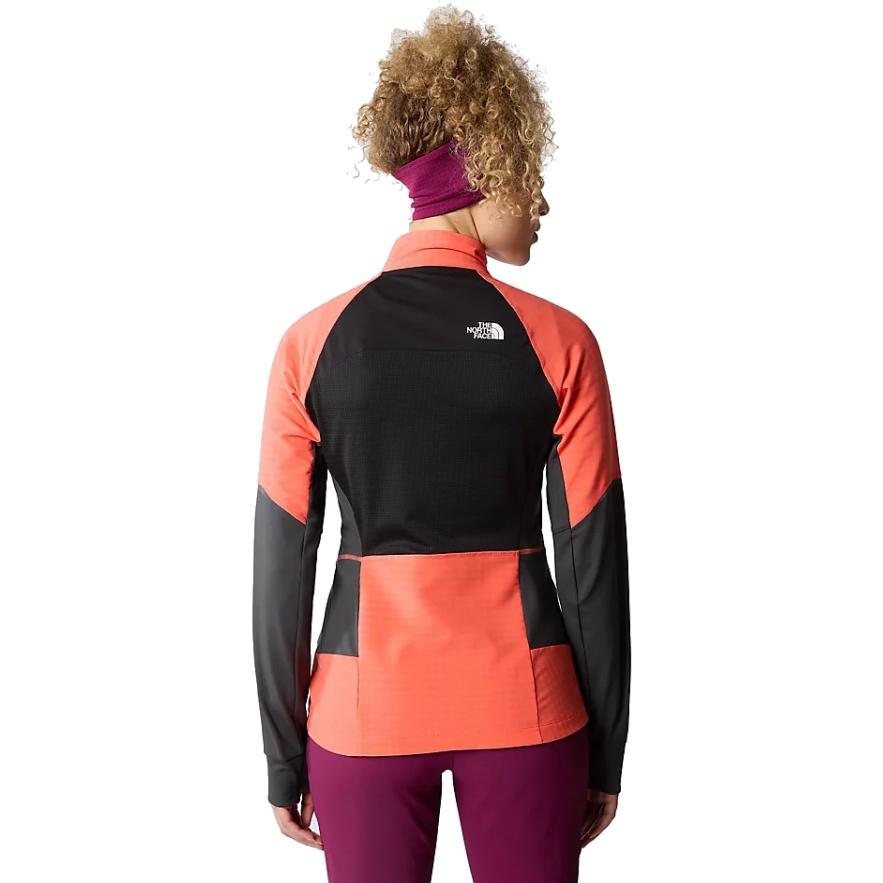 The North Face Dawn Turn Softshell Jacket Women - TNF Black/Radiant Orange/Asphalt Grey