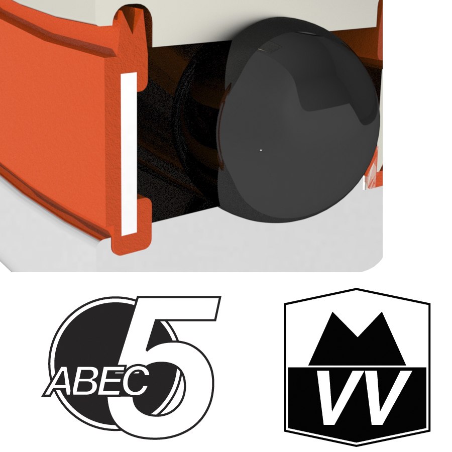 Enduro Bearings R8 VV - ABEC 5 - Ball Bearing - 1/2x1-1/8x5/16