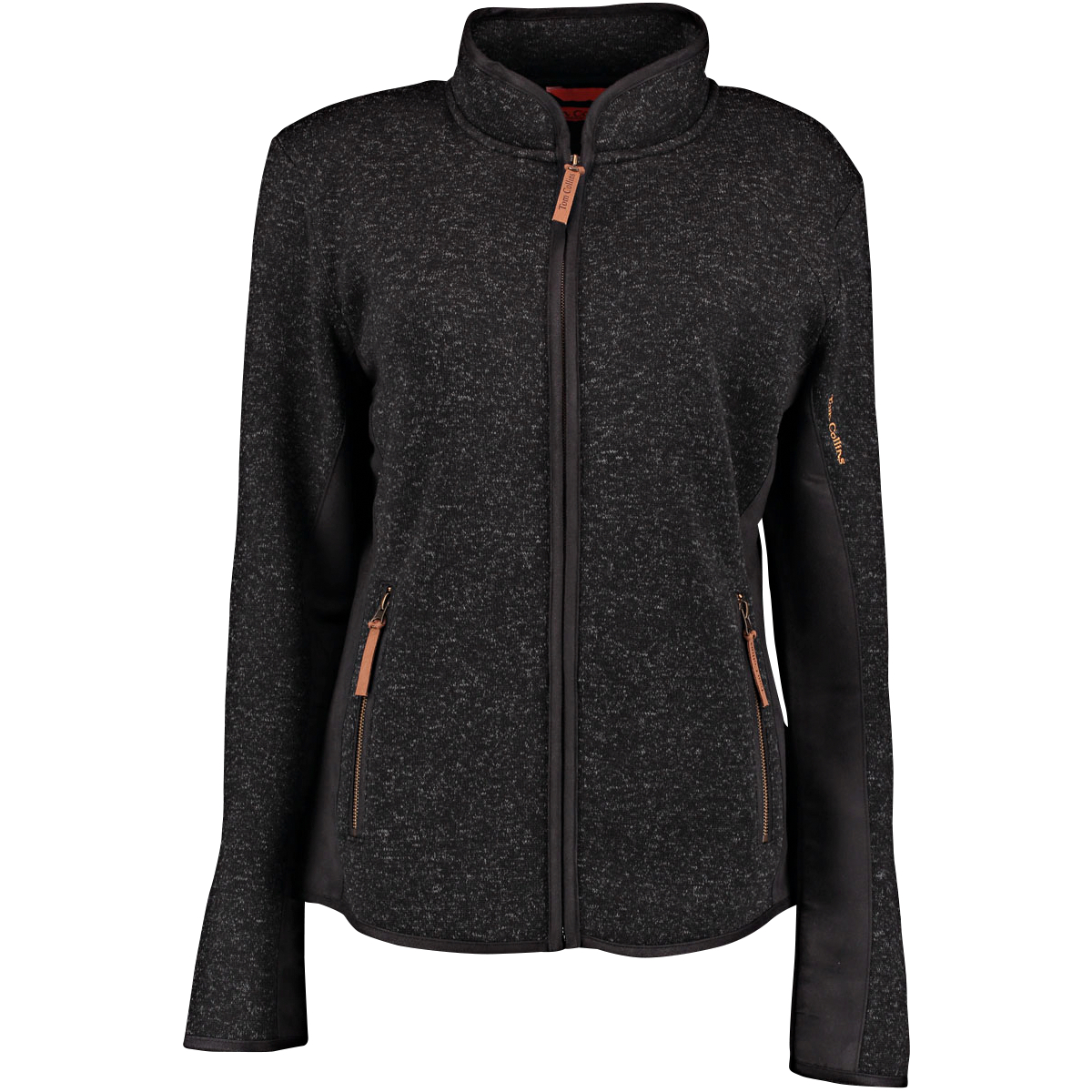 OS Trachten Detit Knitted Fleece Jacket Women (Anthracite)