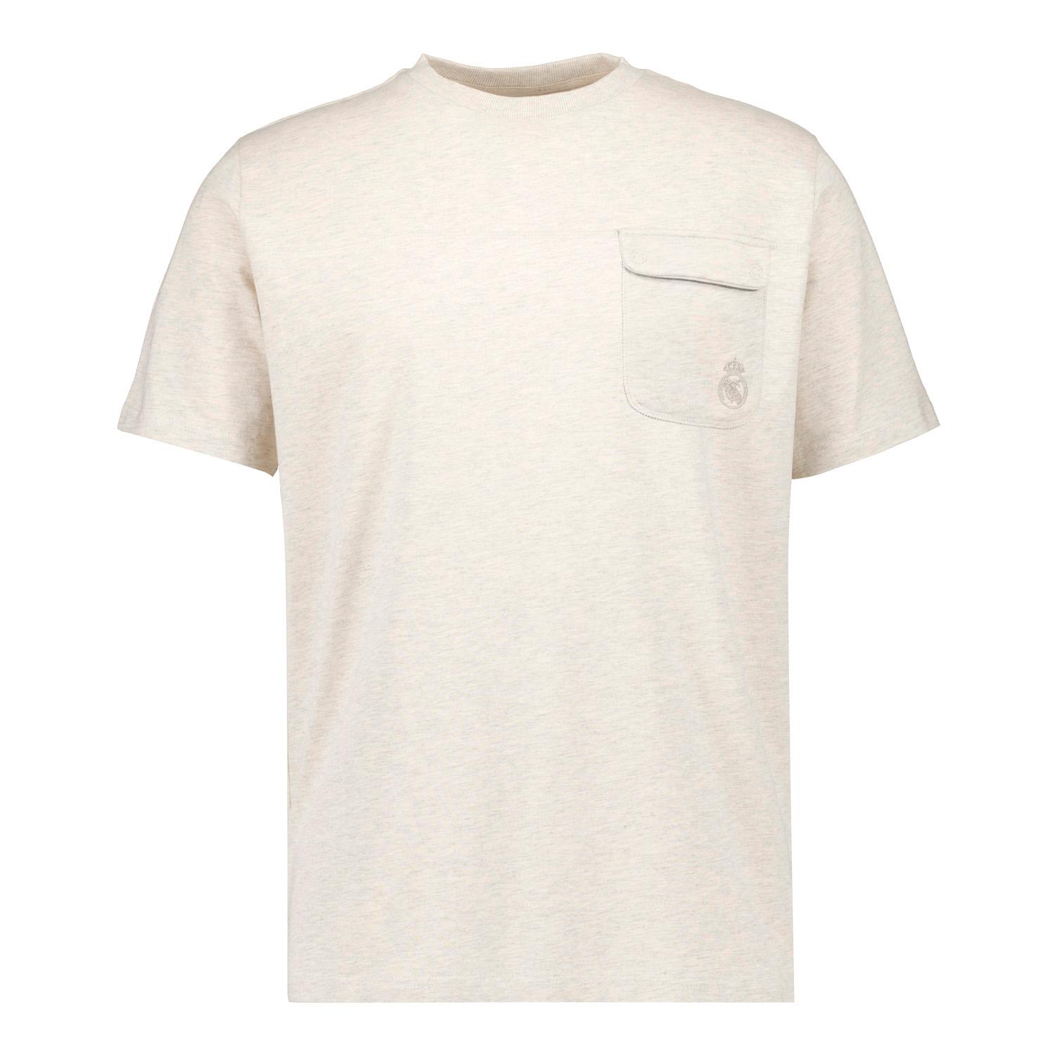 Mens Plum Noir Pocket T-Shirt Cream