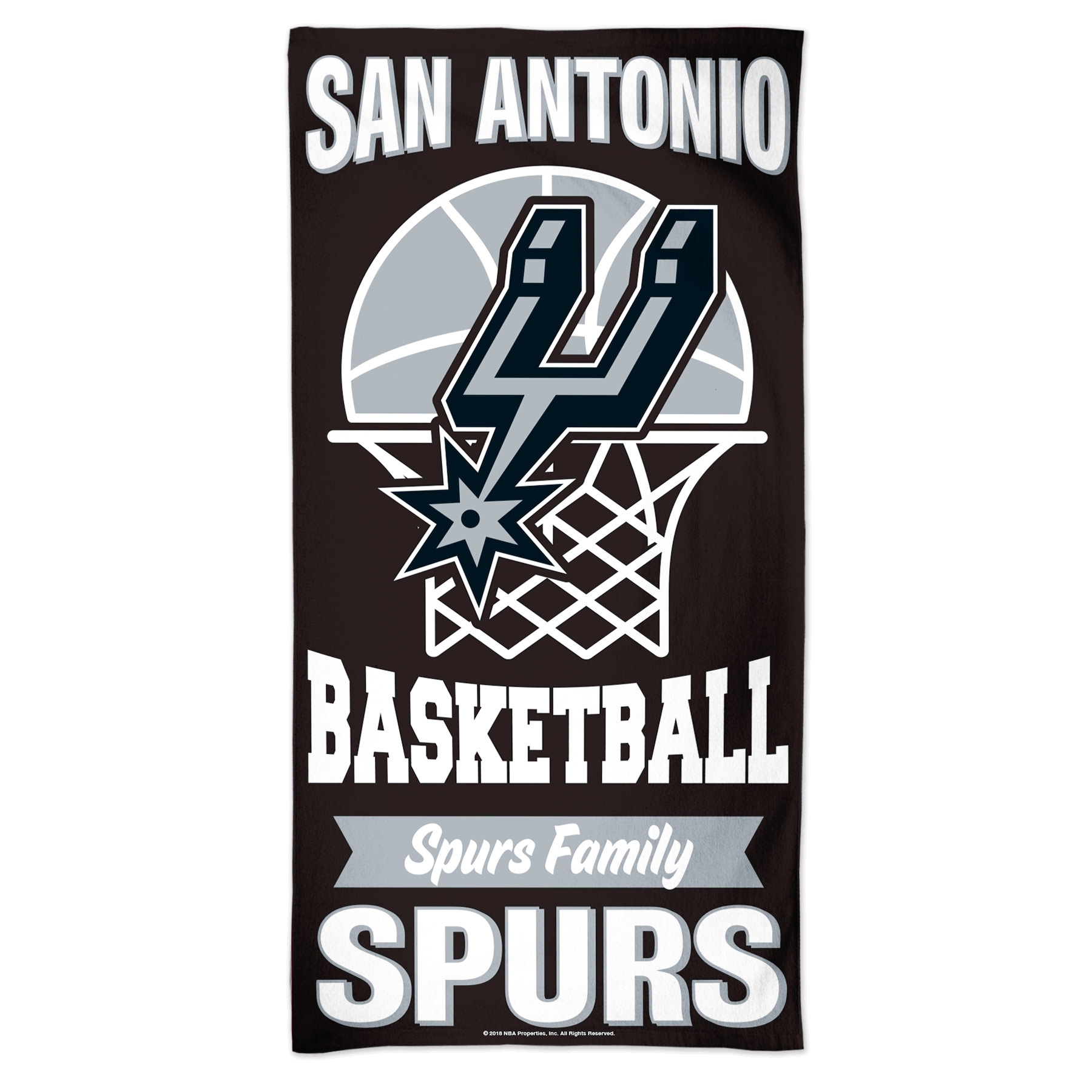 San Antonio Spurs Slogan WinCraft NBA Beach Towel