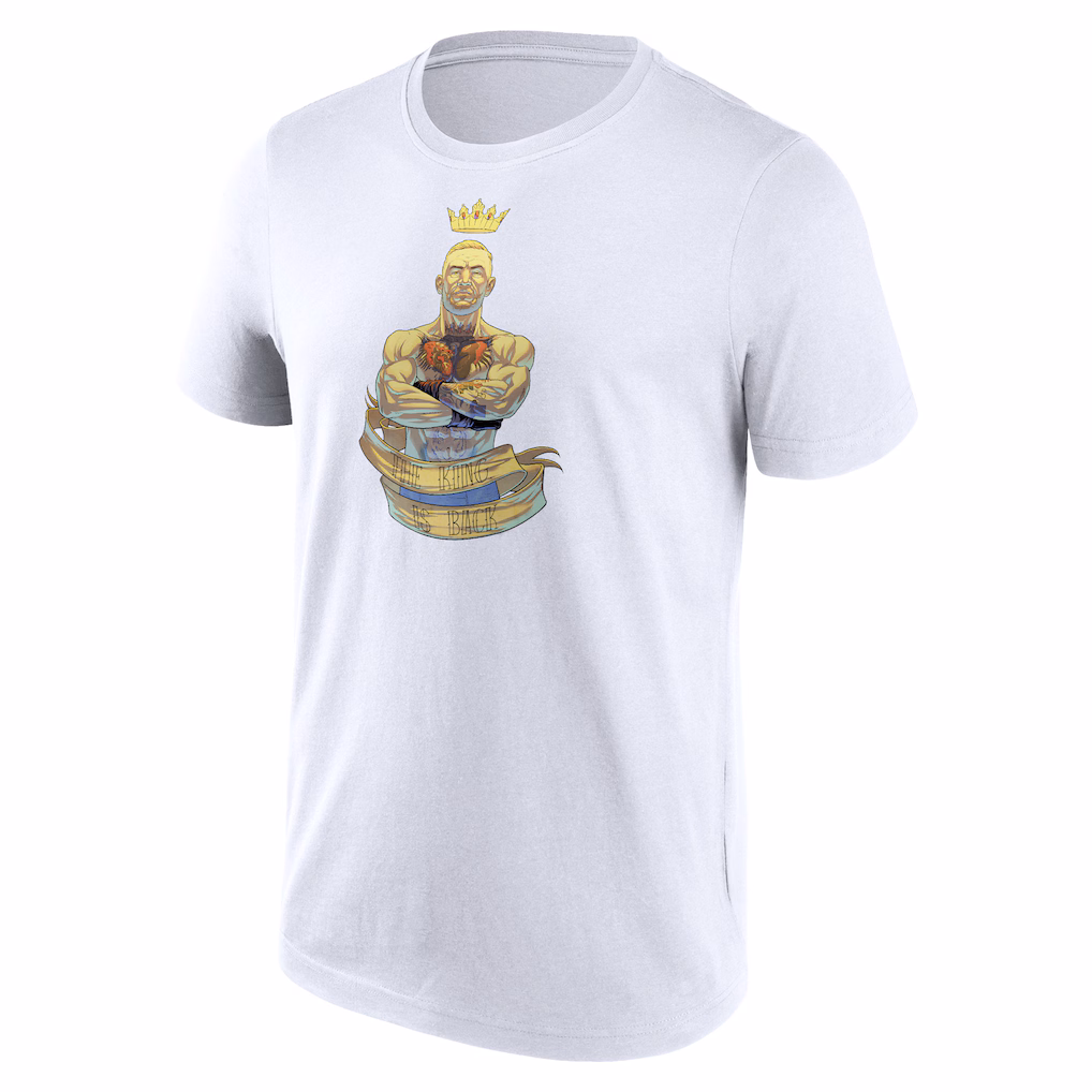 UFC Connor McGregor The King Is Back T-Shirt - White - Mens