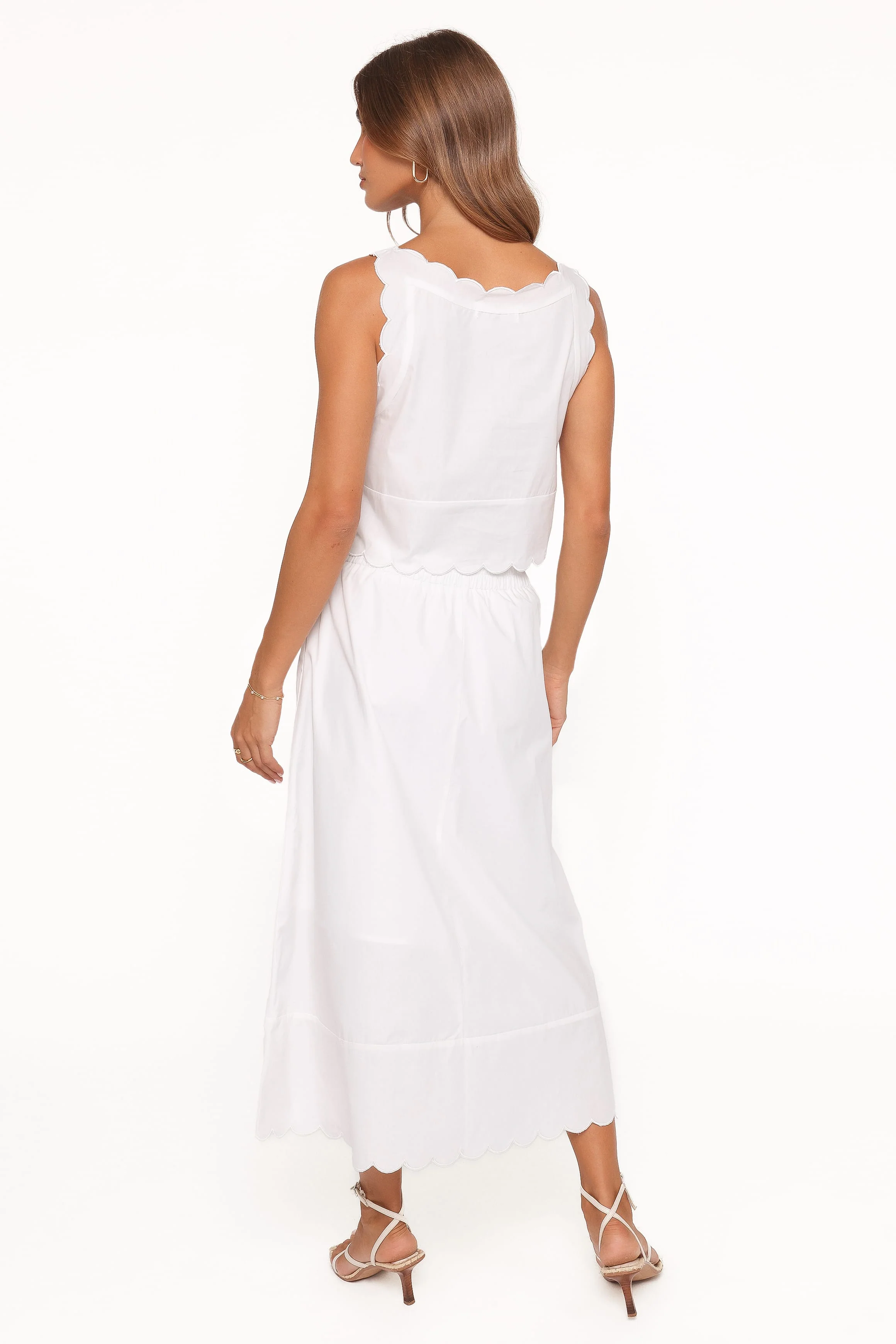 Heather Maxi Skirt Set - White