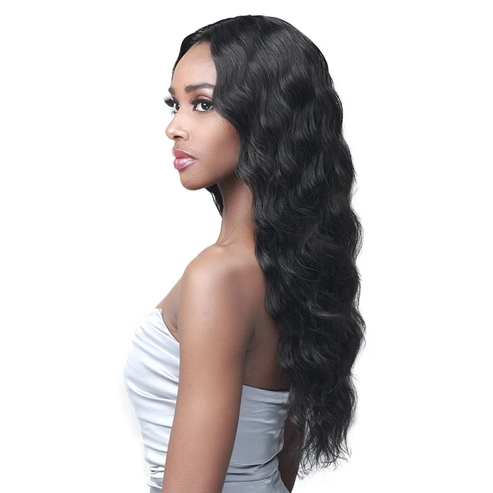 Bobbi Boss 100% Unprocessed Remy HD Lace Bundle Hair Wig - LOOSE DEEP 24