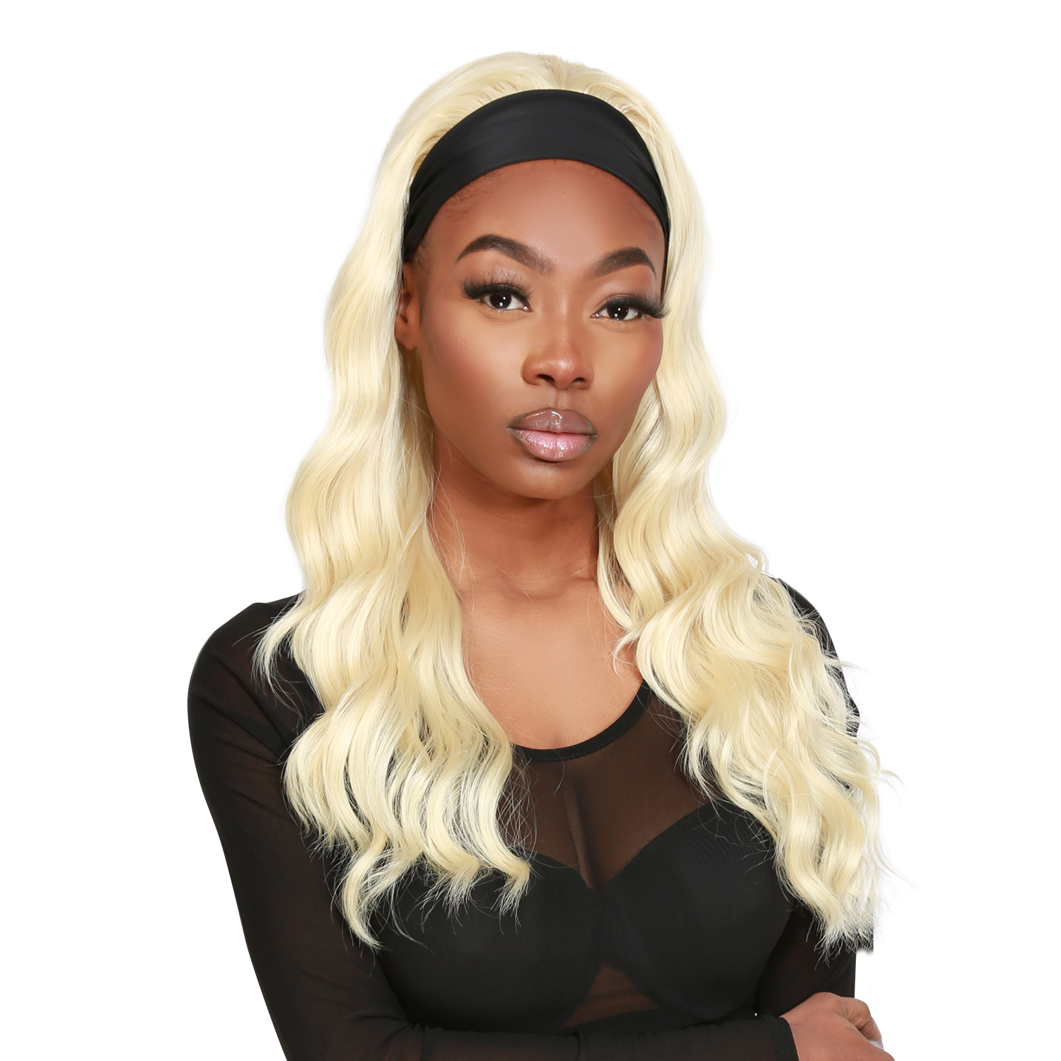 Studio Cut by Pros Glueless None Lace Headband Wig HBW004