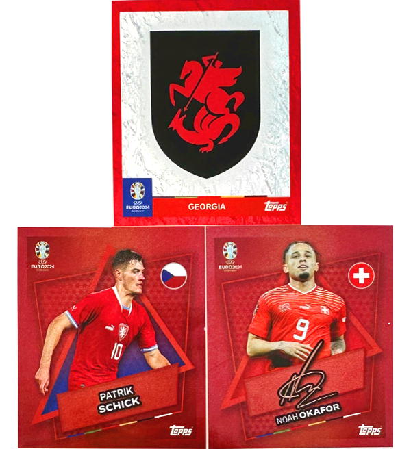Topps EURO 2024 Stickers - Box With 100 Packets - SWISS EDITION
