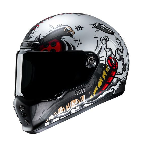 Full-Face Helmet HJC V10 - VATT - Black / RedRef: HJ1086