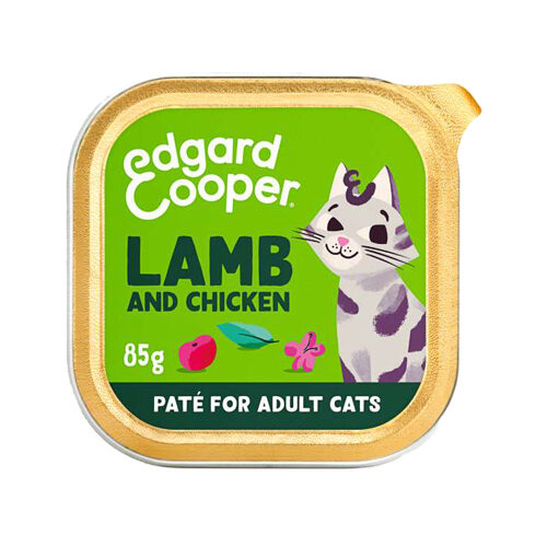 Edgard & Cooper Adult Cat - Lamb and Free-range Chicken - Pâté - 16 x 85 g