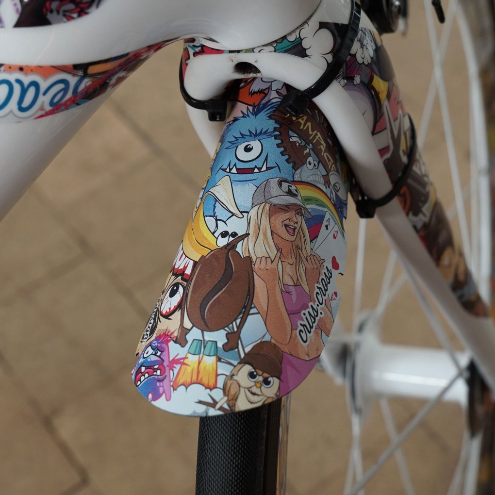rie:sel design criss:cross Mudguard - Stickerbomb Eyecatcher