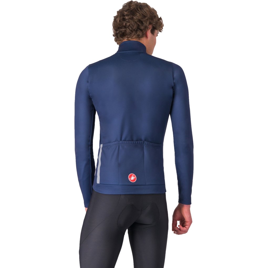 Castelli Entrata Thermal Jersey Men - belgian blue/silver grey 424