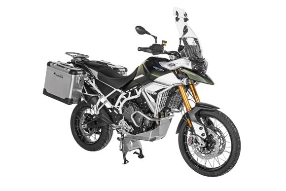 Touratech ZEGA Pro 31/38 suitcase - Gray support included - AluminumRef: Trt01880A / 01-421-5730-0
