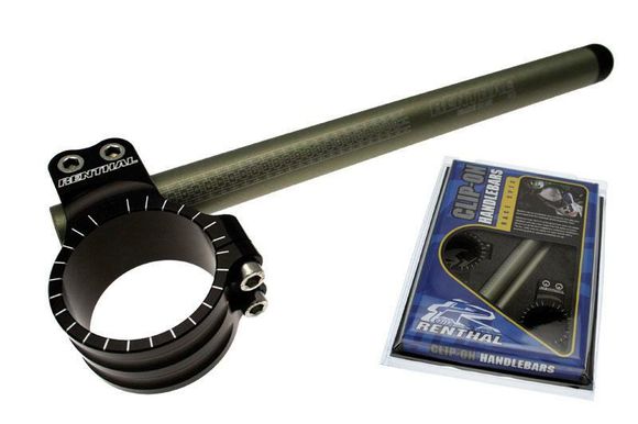 Guidon Renthal s Original Ø50mm hauteur +0mm déport +40mm/7° noir UniverselRef : RT00173A / 1081490001