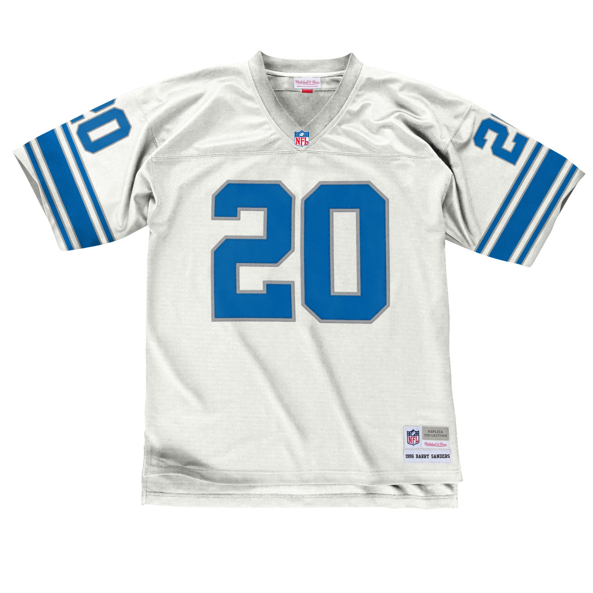 Barry Sanders #20 Detroit Lions Throwback NFL Jersey White