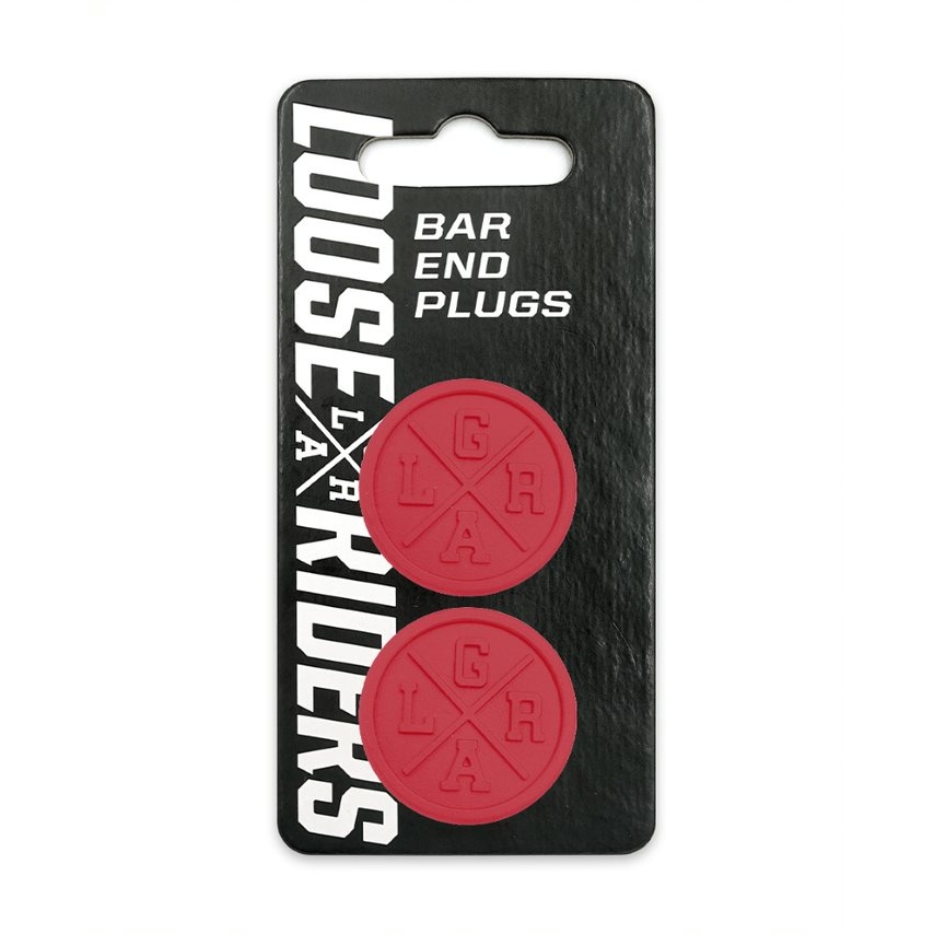 Loose Riders Grip End Plugs - red