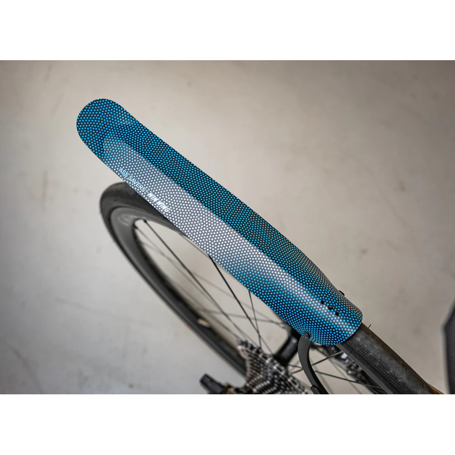 Ass Savers WRS-2 Win Wing Road Mudguard - blue dots