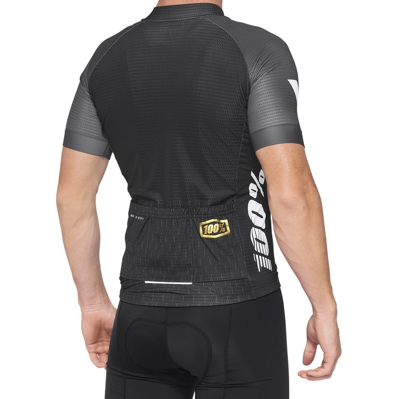 100% Exceeda Cycling Jersey Men - black/charcoal